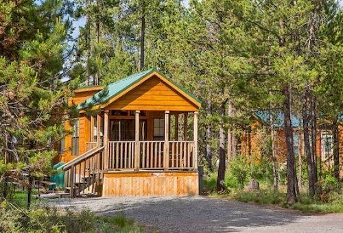 Bend-Sunriver Camping Resort Studio Cabin 6 ภายนอก รูปภาพ